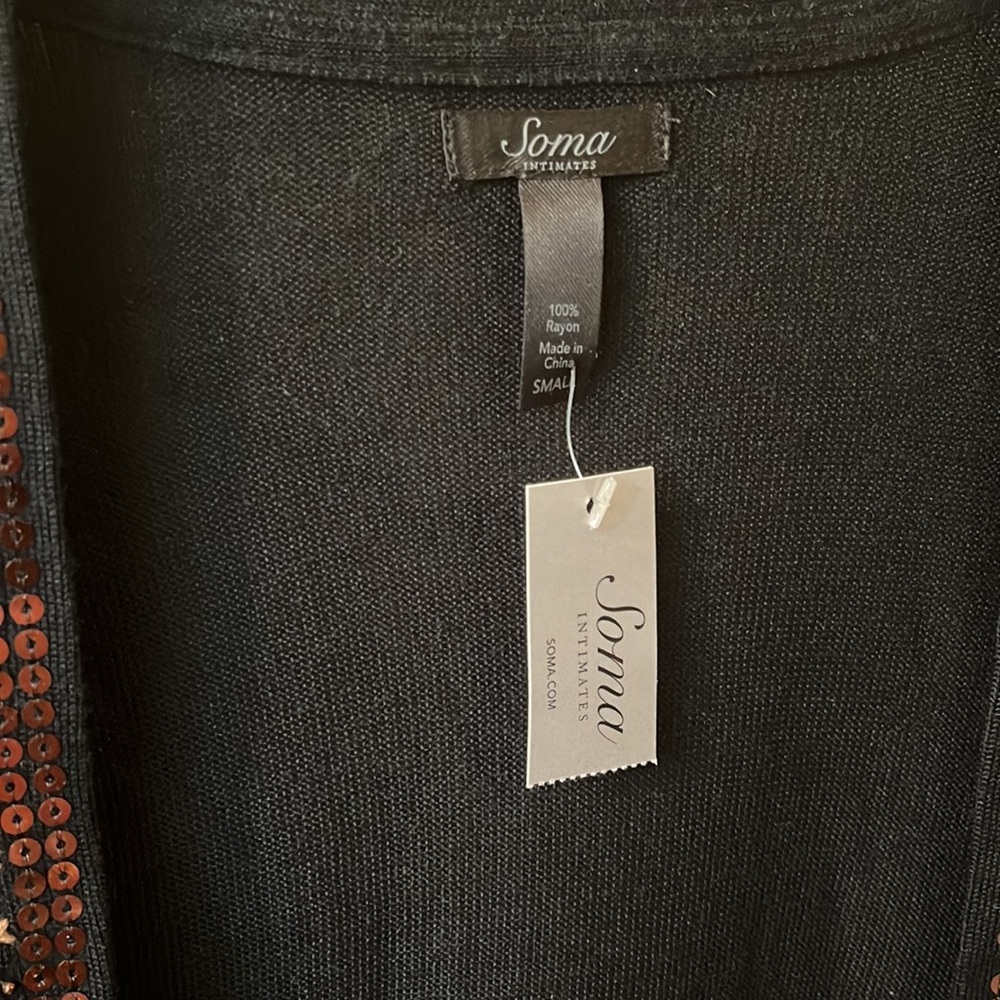 NWT SOMA INTIMATES CARDIGAN SIZE SMALL - Picture 2 of 4